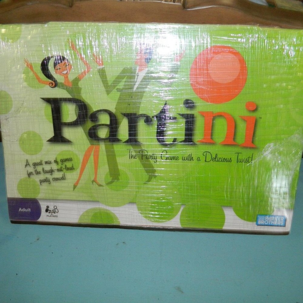 Hasbro Partini Parker Brothers Party Game Adult Laugh Mixer Twist Laugh